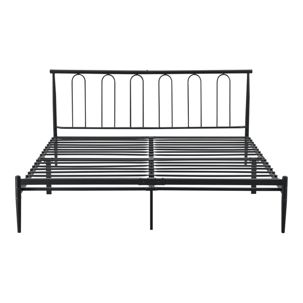 Metallbett Tampere in versch. Größen Schwarz en.casa