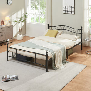 Metallbett Florenz mit Matratze [en.casa]