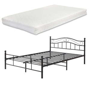 Metallbett Florenz mit Matratze [en.casa]