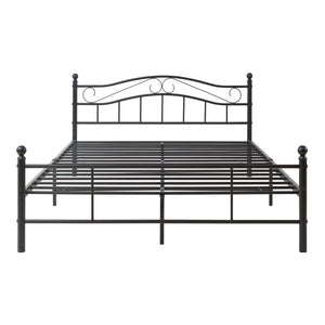 Metallbett Florenz mit Matratze [en.casa]