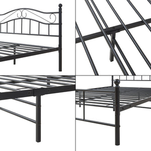 Metallbett Florenz mit Matratze [en.casa]