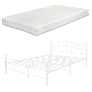 Metallbett Florenz mit Matratze [en.casa]