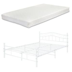 Metallbett Florenz mit Matratze [en.casa]