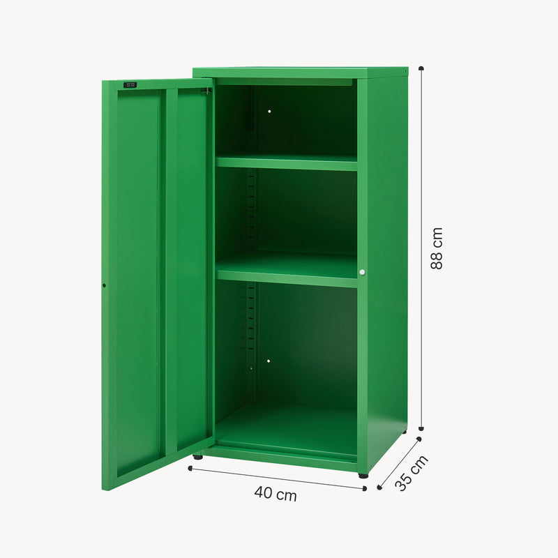 Maßskizze Metallschrank Burlöv Stahl [en.casa]