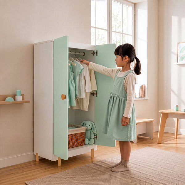 Kinderkleiderschrank Vaarentaa [en.casa]