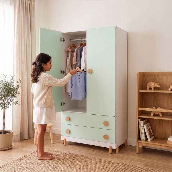 Kinderkleiderschrank Vaarentaa [en.casa]