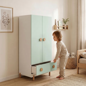 Kinderkleiderschrank Vaarentaa [en.casa]