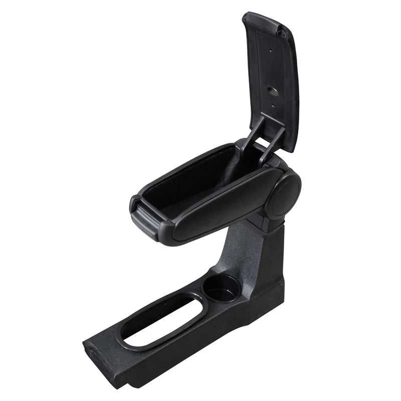 Maßskizze Mittelarmlehne für Ford Fiesta 1995-2002 Mazda 121 mit Staufach Schwarz [pro.tec]