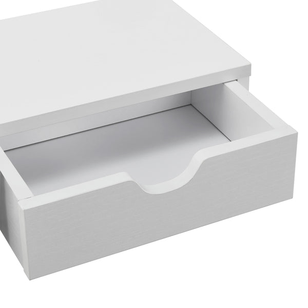 Monitorständer Mänttä mit 2 Schubladen 50x18x13cm in versch. Farben [en.casa]