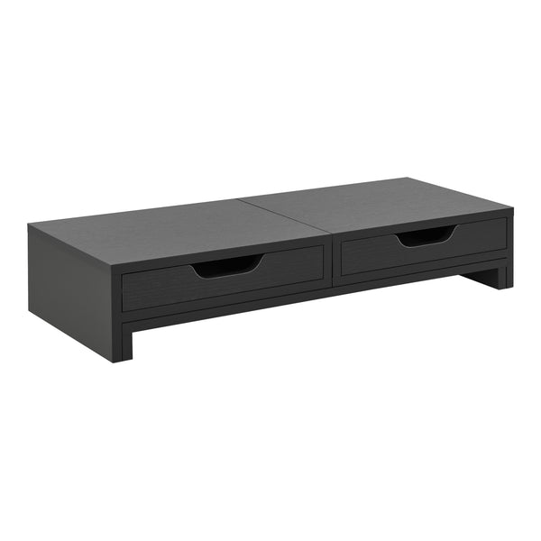Monitorständer Marttila mit 2 Schubladen 60x22x11cm in versch. Farben [en.casa]