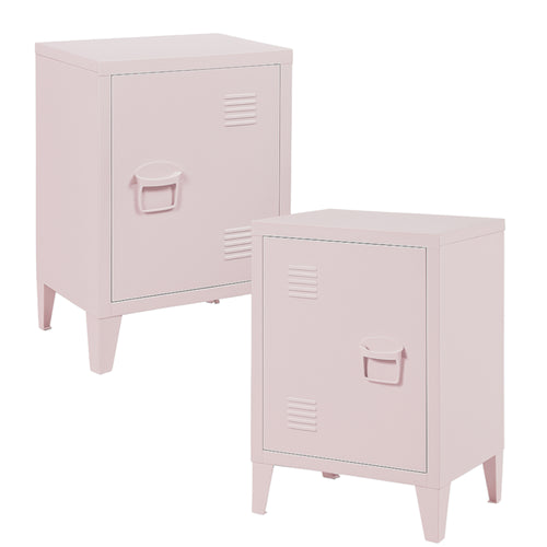 Nachtschrank Inari 2er Set Türgriff rechts und links [en.casa]