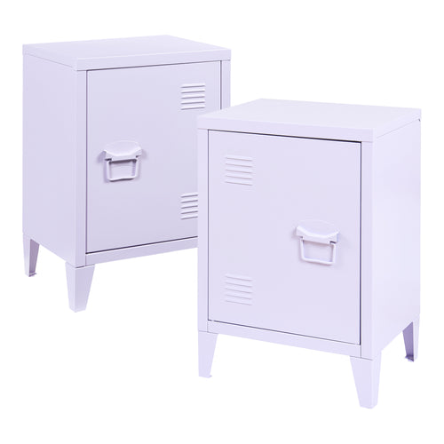 Nachtschrank Inari 2er Set Türgriff rechts und links [en.casa]