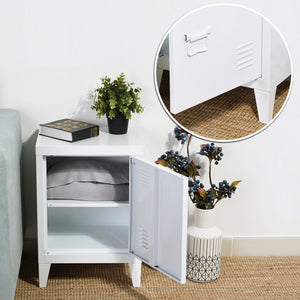 Nachtschrank Inari 2er Set Stahl [en.casa]