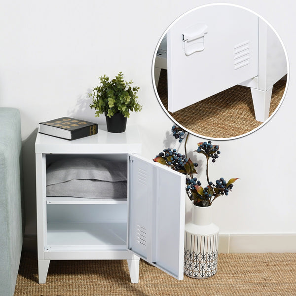 Nachtschrank Inari 2er Set Stahl [en.casa]
