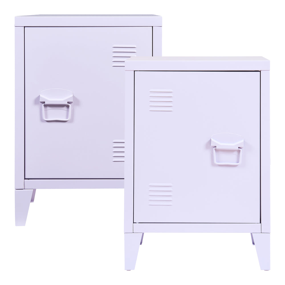 Nachtschrank Inari 2er Set Türgriff rechts und links [en.casa]