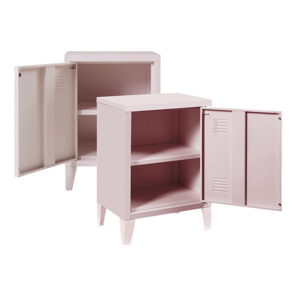 Nachtschrank Inari 2er Set Türgriff rechts und links [en.casa]