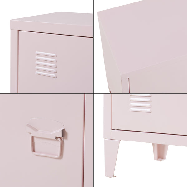 Nachtschrank Inari 2er Set Türgriff rechts und links [en.casa]