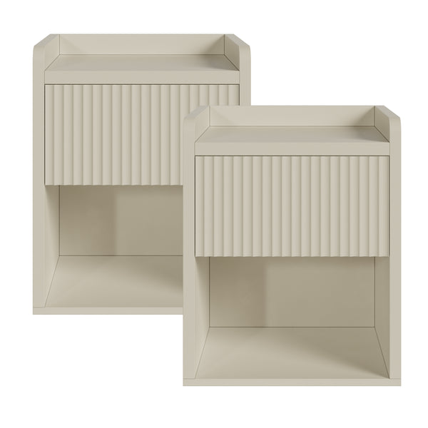 Nachttisch Nand 1 Schublade 1 unteres Fach [en.casa]