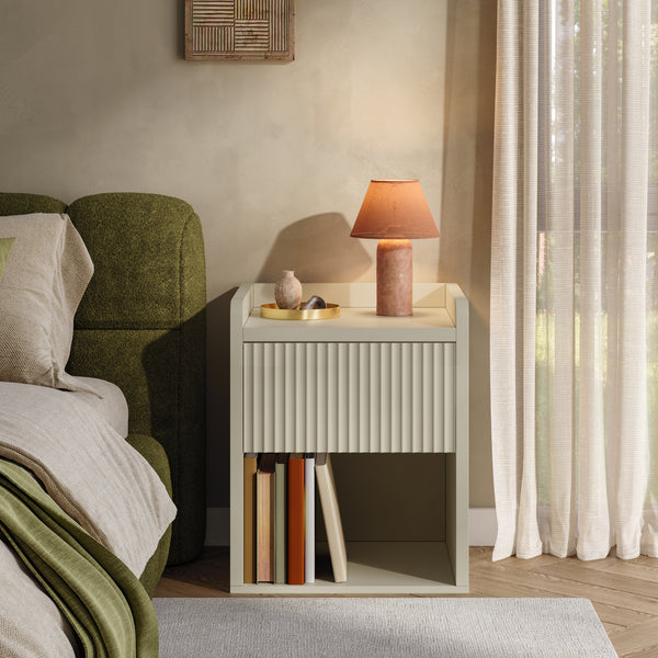 Nachttisch Nand 1 Schublade 1 unteres Fach [en.casa]