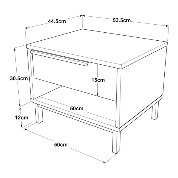 Nachttisch Vesanto 43x54x45 cm [en.casa]