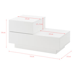 Beistelltisch Sebokeng Links 38x70x35 cm in versch. Farben en.casa