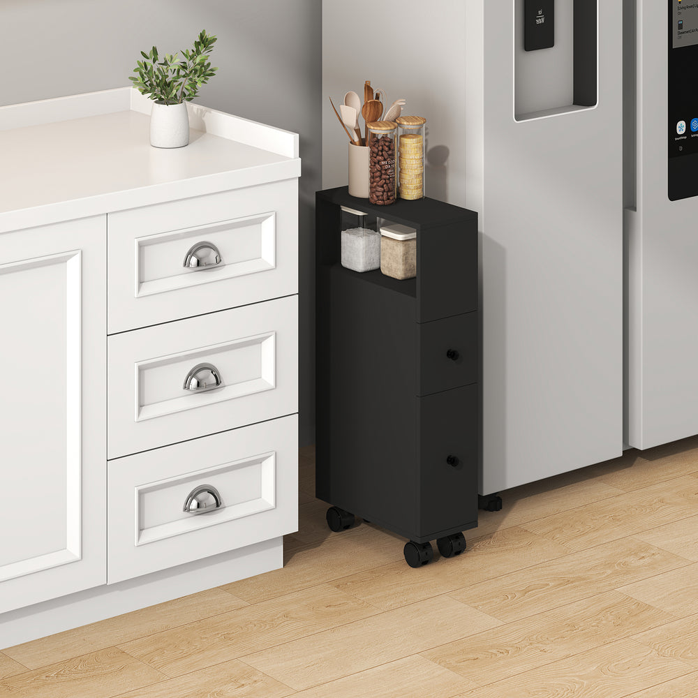 Nischenschrank auf Rollen Broreynna 66x15x33 cm [en.casa]