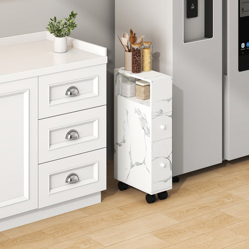 Nischenschrank auf Rollen Broreynna 66x15x33 cm [en.casa]