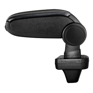 Mittelarmlehne Passgenau für Opel Astra K Kunstleder und Stoffdeckel Schwarz mit farbigen Nähten [pro.tec]