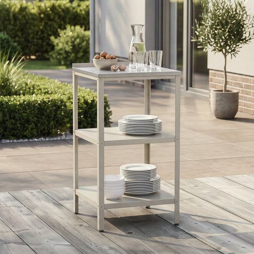 Outdoor Standregal Bolognano 92x50x50 cm [casa.pro]