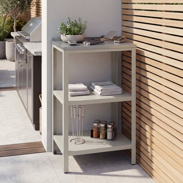 Outdoor Standregal Bolognano 92x50x50 cm [casa.pro]