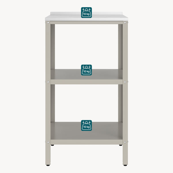 Outdoor Standregal Bolognano 92x50x50 cm [casa.pro]
