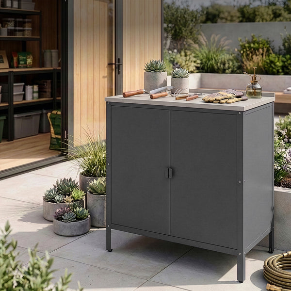 Outdoor Schrank Bolognano 92x80x50 cm [casa.pro]