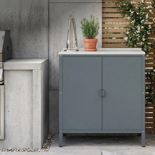 Outdoor Schrank Bolognano 92x80x50 cm [casa.pro]
