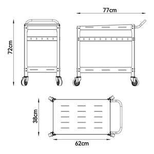Outdoor Servierwagen Bard [casa.pro]