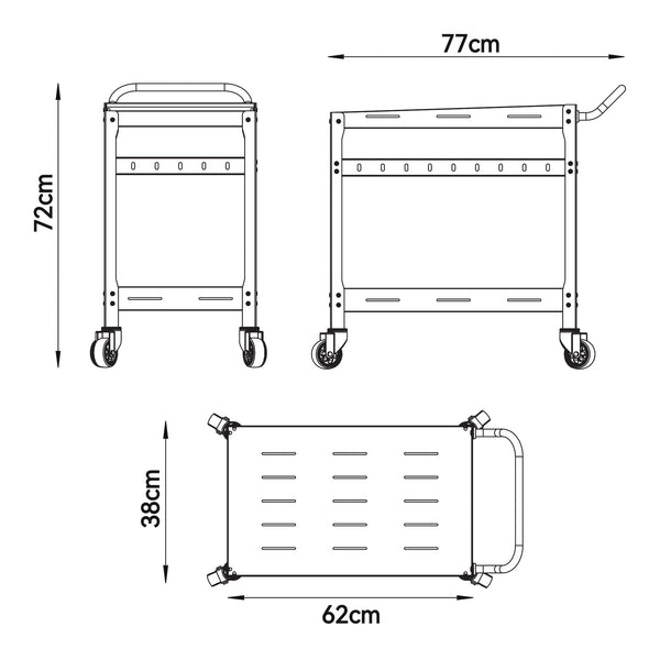 Outdoor Servierwagen Bard [casa.pro]