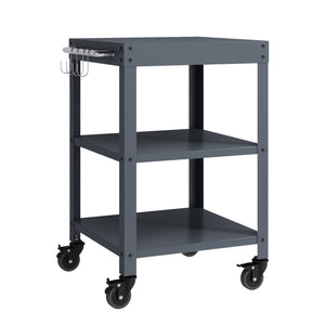 Outdoor Servierwagen Bolognano Stahl 81x50x50 cm [casa.pro]