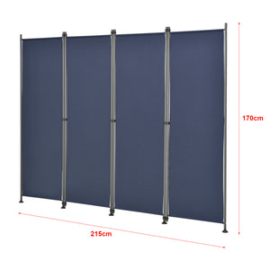 Trennwand Modica Outdoor 170x215 cm  vierteilig in versch. Farben pro.tec