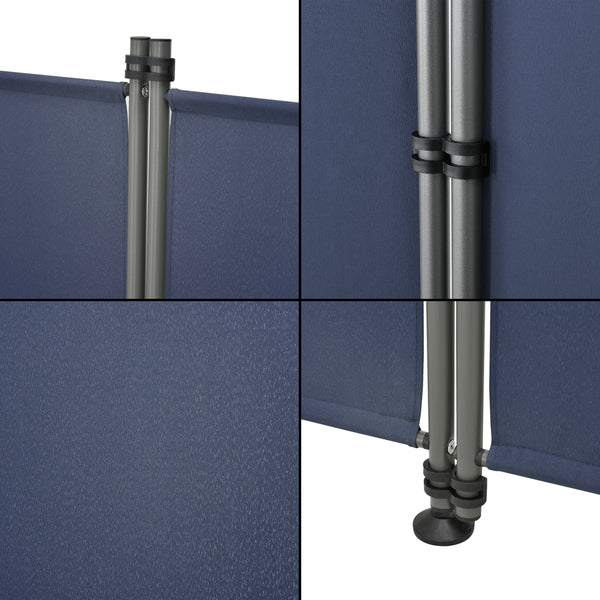Trennwand Modica Outdoor 170x215 cm  vierteilig in versch. Farben pro.tec