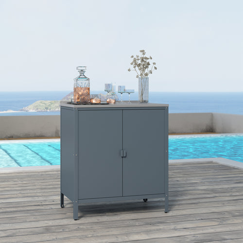 Outdoor Schrank Bolognano 92x80x50 cm [casa.pro]