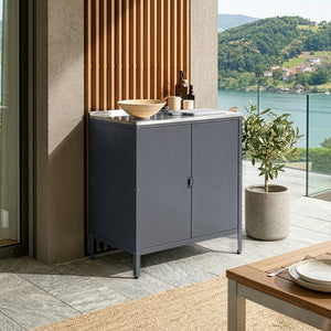 Outdoor Schrank Bolognano 92x80x50 cm [casa.pro]