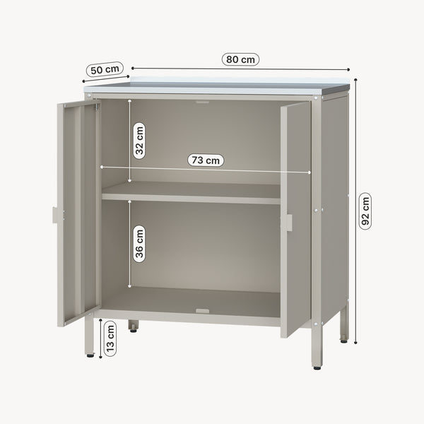 Outdoor Schrank Bolognano 92x80x50 cm [casa.pro]