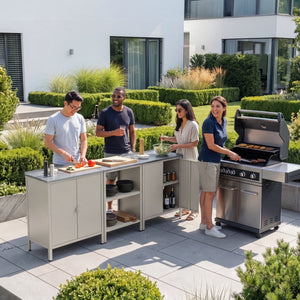 Outdoor Schrank Bolognano 92x80x50 cm [casa.pro]