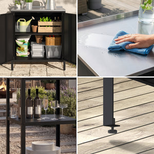Outdoorset Bolognano Standregal und Schrank [casa.pro]