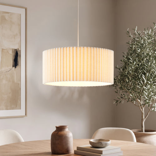 Hängeleuchte Kupimi Ø45 cm Beige [lux.pro]