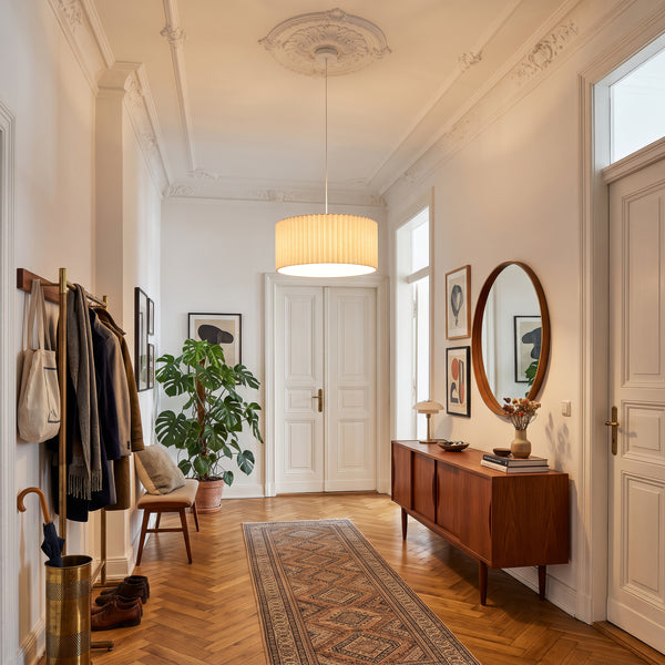Hängeleuchte Kupimi Ø45 cm Beige [lux.pro]
