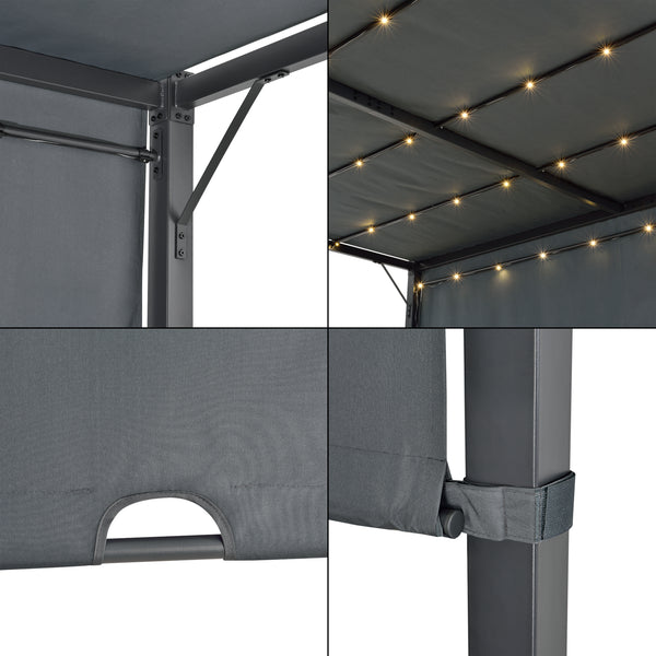 Pergola Fortaleza in versch. Farben und Größen [en.casa]