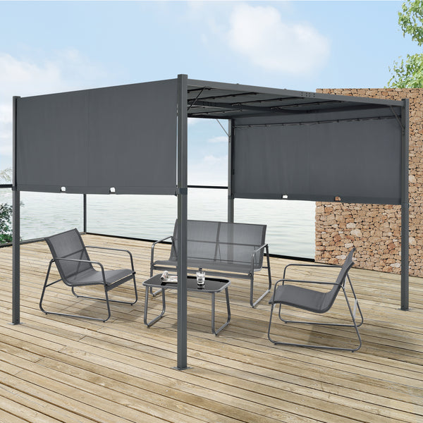 Pergola Fortaleza in versch. Farben und Größen [en.casa]