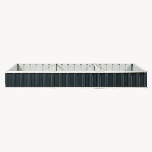 Hochbeet Albrandswaard 258x90x30 cm Anthrazit [en.casa]
