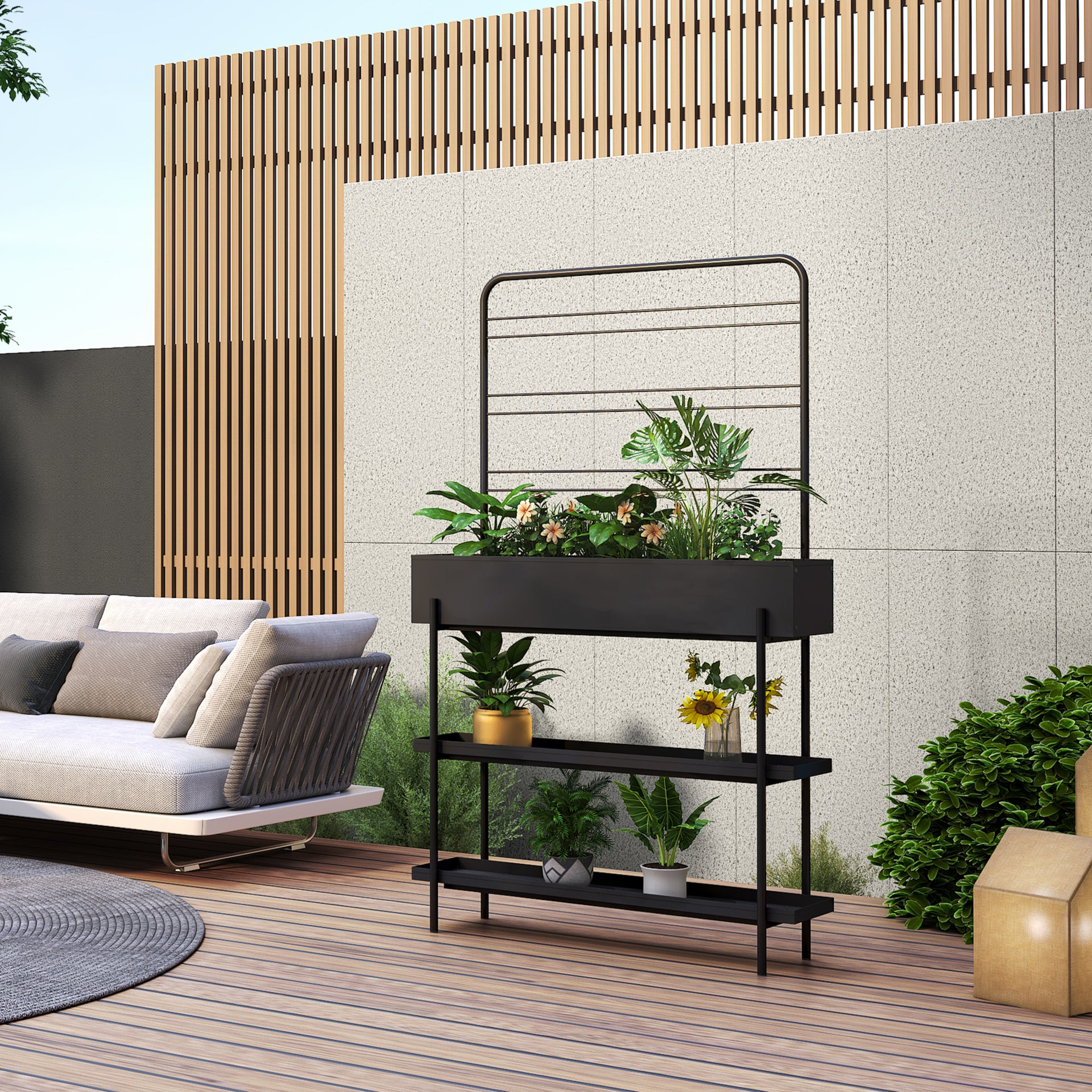 casa.pro Outdoor Pflanzenständer Aalsmeer – Balkon Upgrade