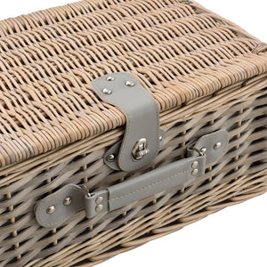 Picknickkorb mit Besteck-Set für 2/4 Personen in versch. Farben casa.pro